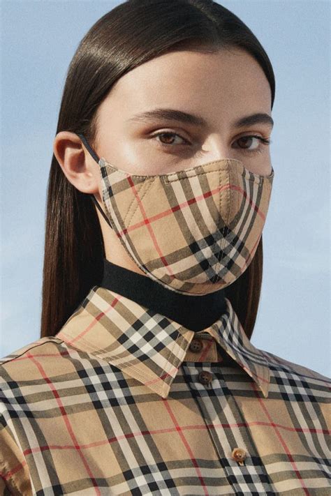 face mask burberry|Burberry releases face mask with signature check on.